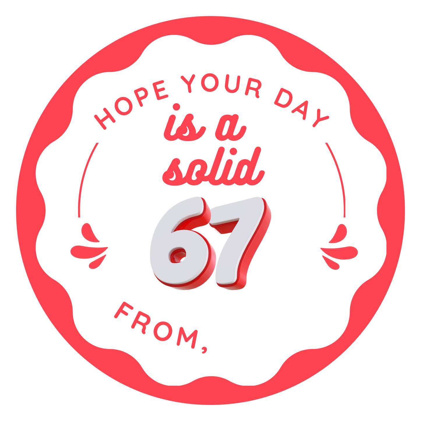 6-7 Personalized Valentine's Day Stickers