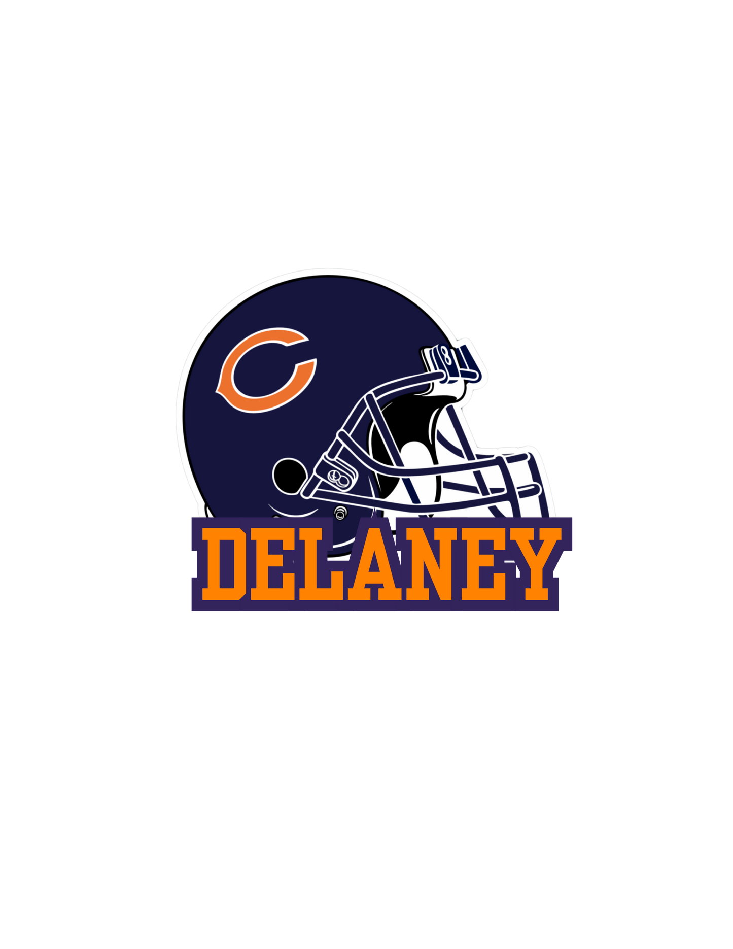 Personalized Helmet Name Sticker – Waterproof