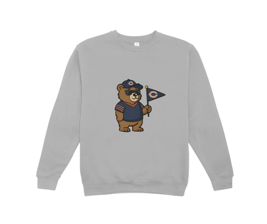 Chicago Bears Crew Neck Sweatshirt - Single Bear